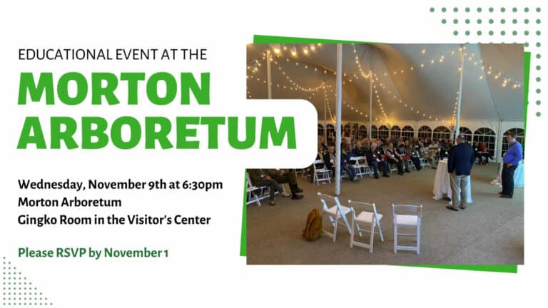 Education event at The Morton Arboretum poster