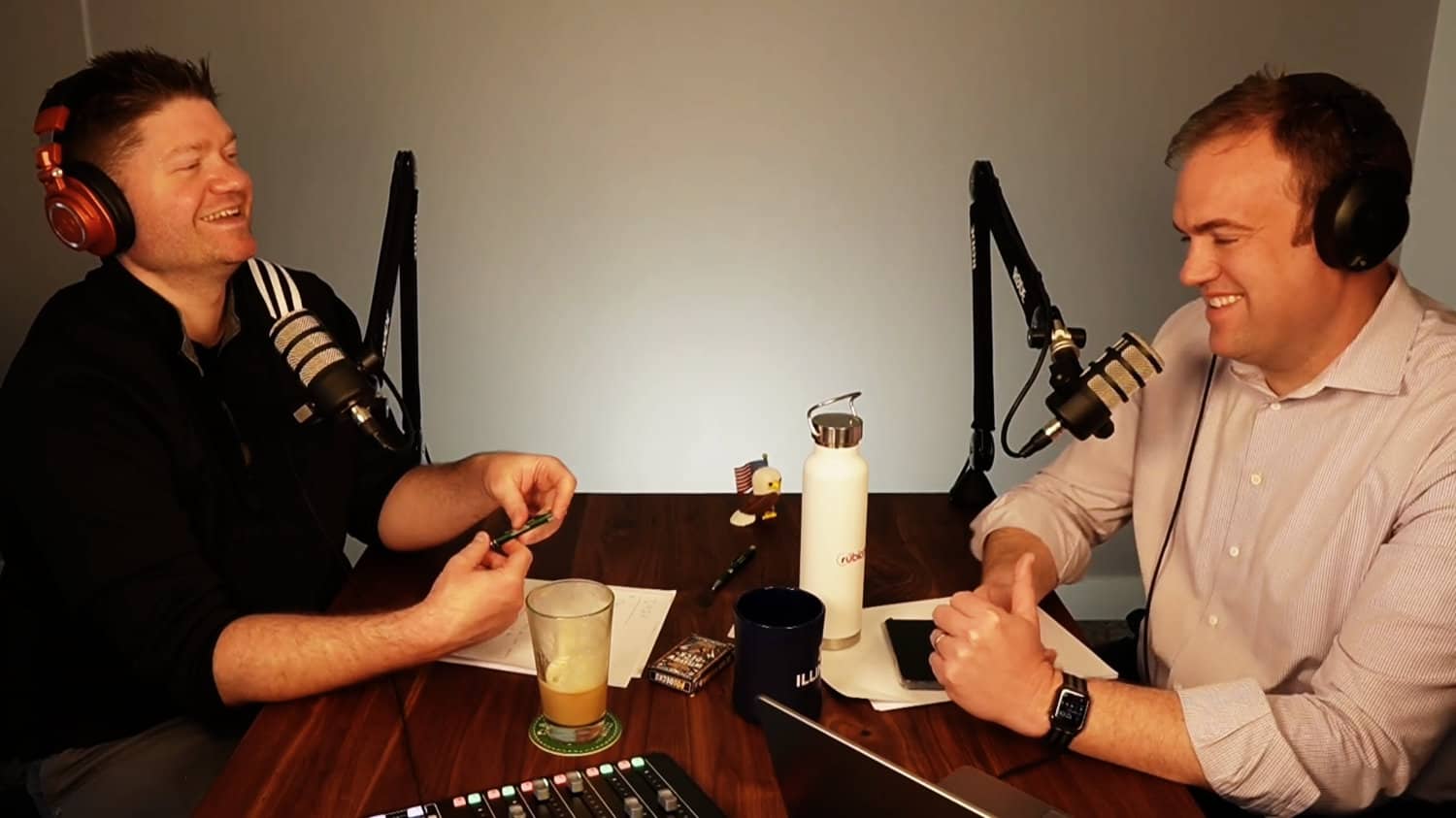 Josh and Dave recording podcast 037
