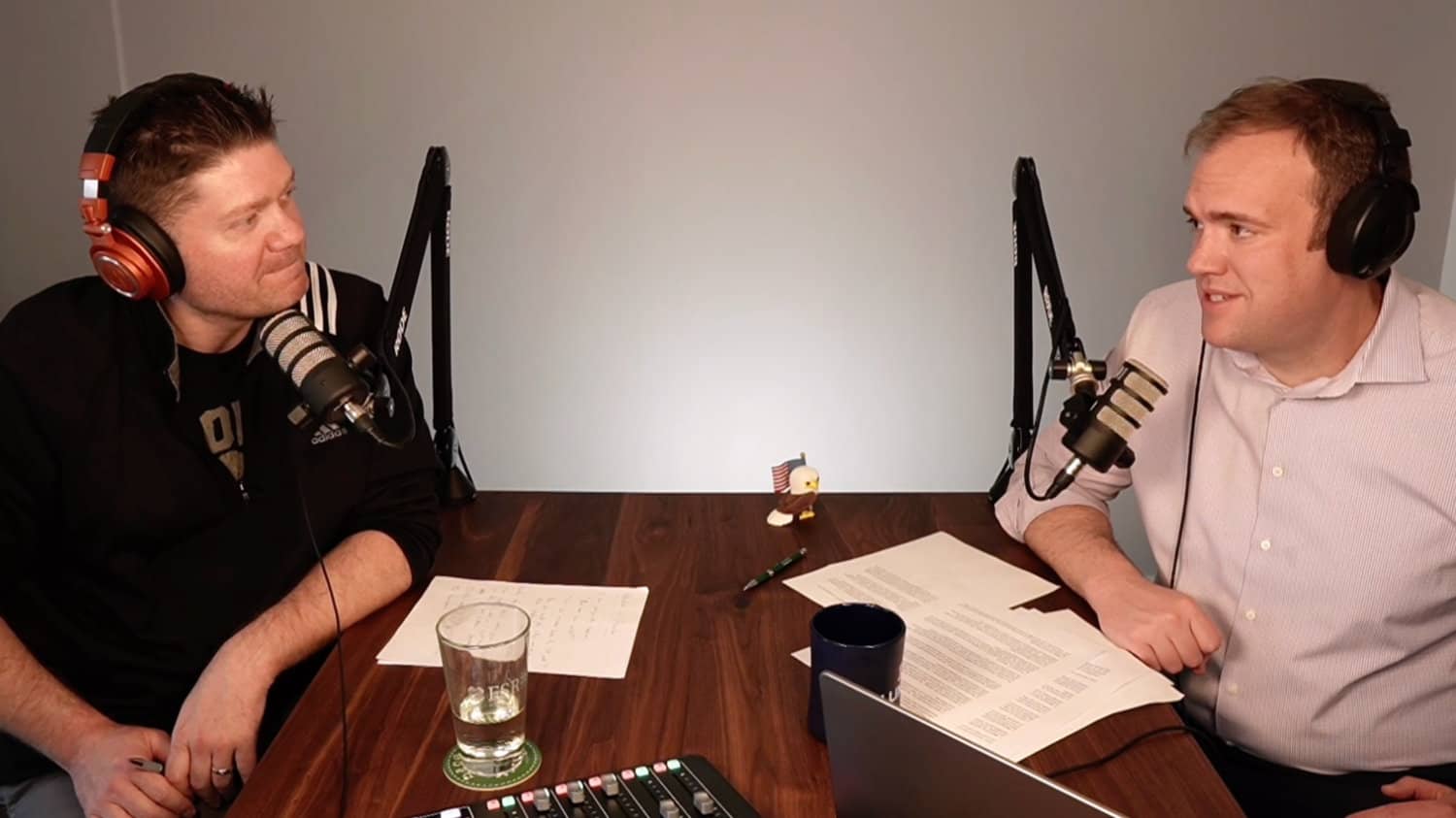 Josh and Dave recording podcast 038