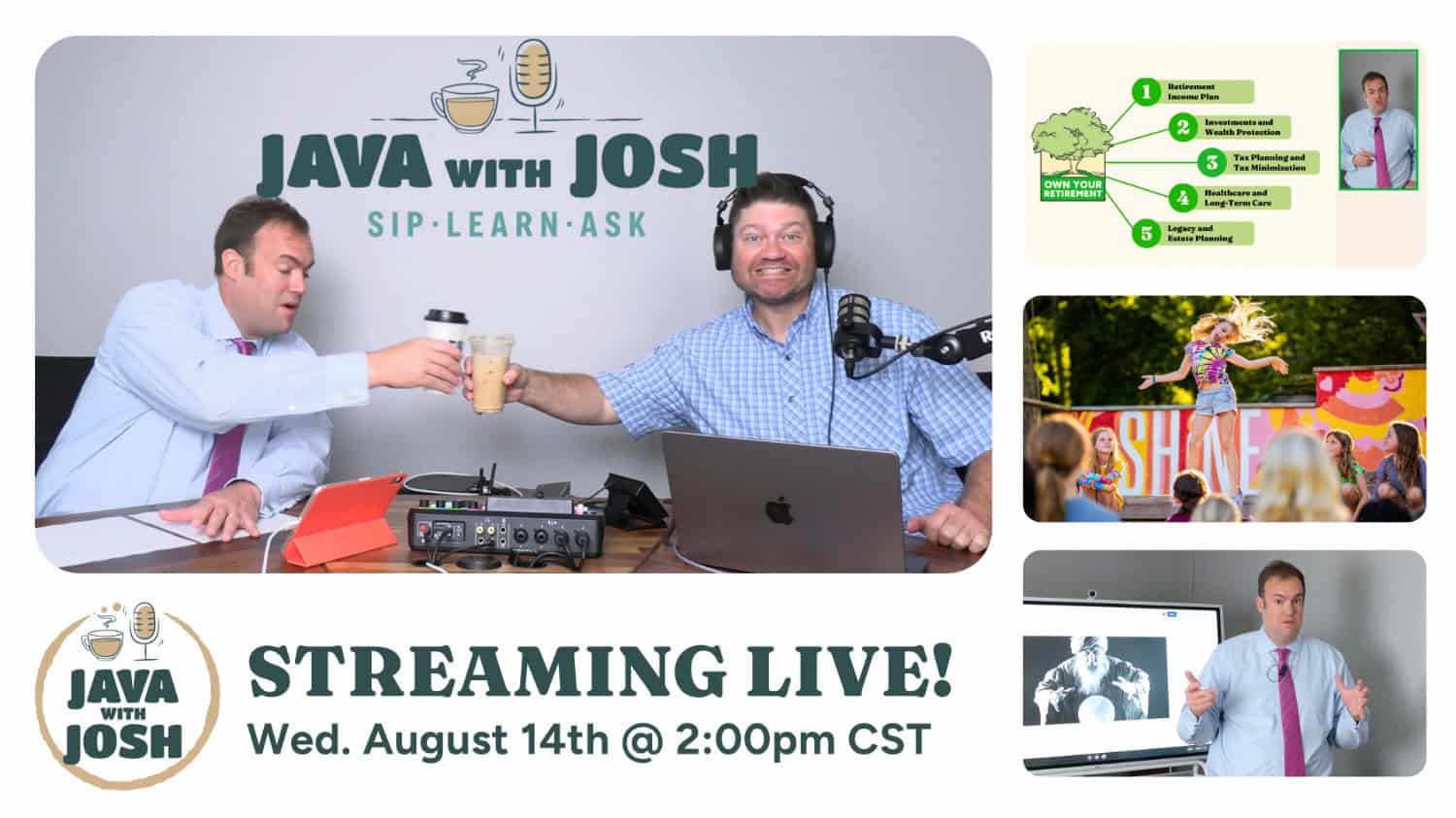 Java with Josh poster - August 2024